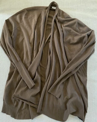 Suéter Cárdigan Brunello Cucinelli Hecho en Italia Cachemira Abierto en Marrón Talla L Foto 1 de 4