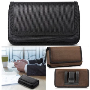 Cell Phone Holster Pouch Case Belt Clip Holster For iPhone 11/12/12 Pro Nylon - Picture 1 of 37