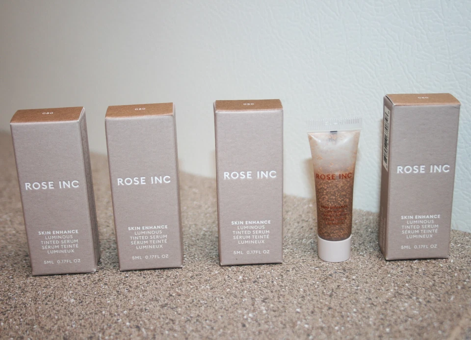 4 x ROSE INC Skin Enhance Luminous TINTED SERUM  in 080 Travel Size 0.17oz / 5mL - Image 1 of 1