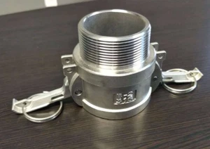 2-1/2" Zoll Camlock Verschraubung Typ B 316 Edelstahl Buchse Camlock x Stecker NPT - Bild 1 von 1