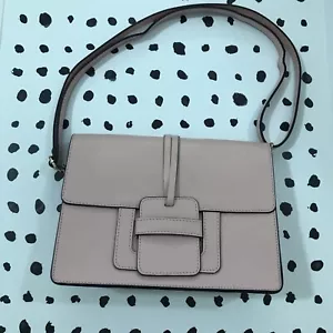 Borse In Pelle Made in Italy Genuine Leather. Pale pink shoulder bag - Picture 1 of 9