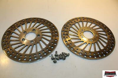 Discos rotores de freio dianteiro esquerdo direito Harley-Davidson King FLHRCI 2004 41797-00 - Imagem 1 de 4