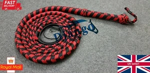Látigo de toro personalizado de nailon Paracord de 8 pies y 12 trenzas para fácil látigo fuerte para agrietarse - Imagen 1 de 11
