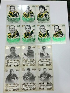 AUSTRALIA NATIONAL RUGBY LEAGUE THE IMMORTALS SKETCH CARD FULL COLLECTION (7+6)