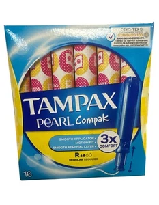 TAMPAX Pearl Compak Regular Tampons mit Applikator 16 stk. - Bild 1 von 1