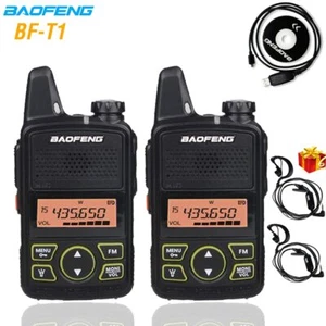 Mini transceptor portátil de radioaficionados Baofeng T1 walkie talkie radioaficionado BF-T1 - Imagen 1 de 1