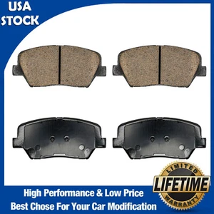 Front Ceramic Brake Pads for Hyundai Santa Fe 2010-2012 Hyundai Azera 2012-2017 - Picture 1 of 22