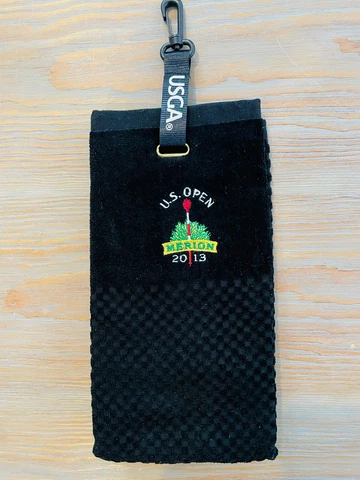 2016 U.S. Open Oakmont Golf Towel USGA Member Commemorative Black Cover