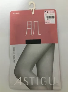 Astigu Pantyhose Stocking Tights Black color M-L size 1pairs Atsugi from Japan - Picture 1 of 5