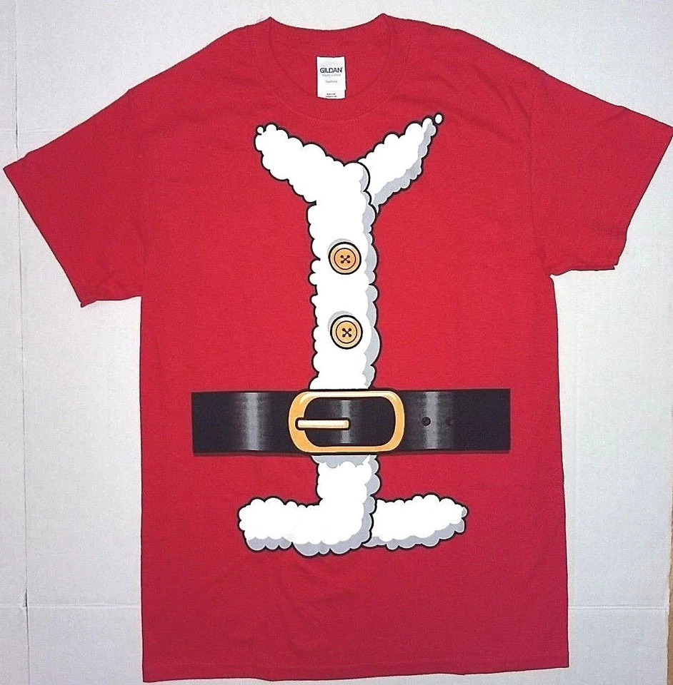 Gildan Christmas Deer Tee Shirt Unisex Large Short Sleeve Navy Blue Crew