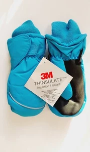 Fazitrip 3M Thinsulate Waterproof Boys Ski Winter Mittens, Blue Size M 4-6Y NWT - Picture 1 of 2