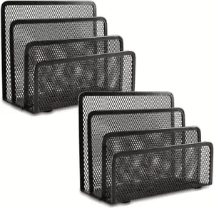 EASEPRES Desk Mail Organizer, 2 Pack Office Small Letter Sorter Desktop File Org - Picture 1 of 12