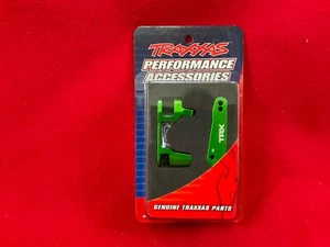 Traxxas 6832G Aluminum Caster Block C-Hubs Green Left + Right SLASH STAMPEDE 4x4 - Picture 1 of 3