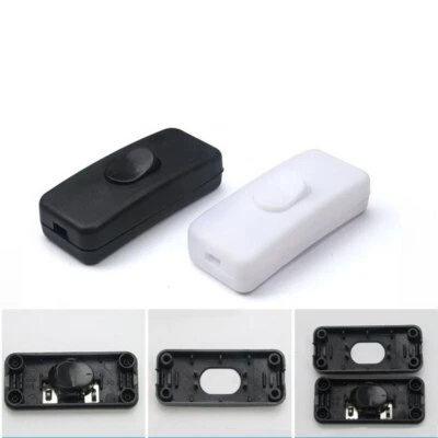 Table Desk Bed Light Lamp Cord 110-250V In-line ON/OFF Rocker Switch Push Button - Image 1 of 4