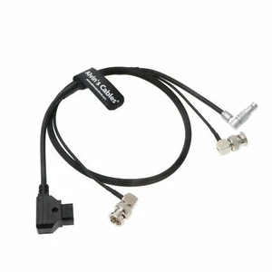 Stromkabel für Zacuto Gratical Eye Teradek drehbarer 2 Pin Stecker auf D Tap BNC - Picture 1 of 11