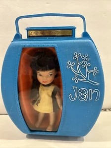VTG Remco Hi JAN! Pocketbook Doll Blue Case Heidi’s Friendly Friend Waves 1960’s - Picture 1 of 5