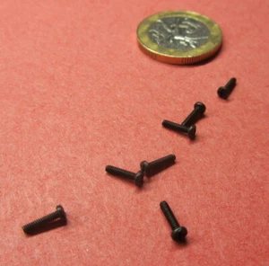 18-8 Black Oxide Pan Head Phillips Machine Screw 0-80 x 1/4", 100 pcs - Picture 1 of 12