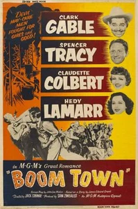 35mm B&W Feature Boom Town Clark Gable Spencer Tracy Claudette Colbert - Imagen 1 de 4