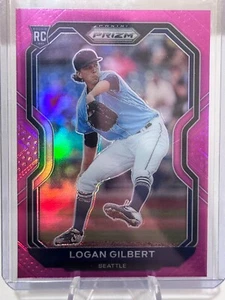 2021 Panini Prizm Prizms Pink #93 Logan Gilbert - Picture 1 of 2