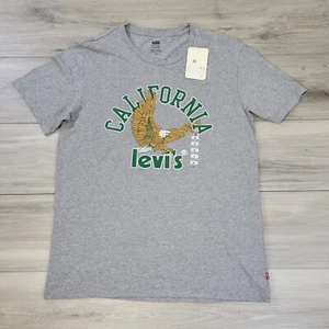 Levi's T-Shirt Men's Medium Gray California Logo New - Picture 1 of 8