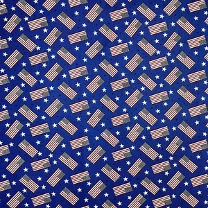 American Flag Fabric 4th of July Independence Day Patriotic 1/2 YARD 100% Cotton - Picture 1 of 8