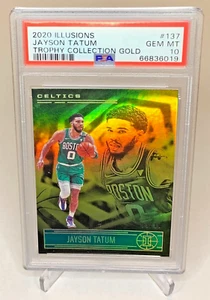 2020 Panini Illusions Jayson Tatum Gold /10 PSA 10 #137 - Bild 1 von 2