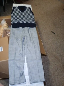 Unisex Size 9/10 Slacks And Sleeveless Vest - Picture 1 of 11