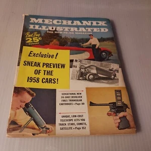 Vintage 1957 August, Mechanix Illustrated Magazine, Sneak Preview of 1958 Cars - Picture 1 of 3