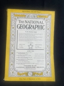 National Geographic Magazine Nat Geo June 1945 Eisenhower MacArthur Cover - Bild 1 von 18