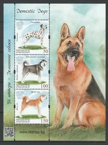 Kyrgyzstan 2020 Animals, Pets, Dogs, MNH Block - Picture 1 of 1