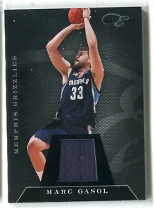 2010-11 Panini Black Box Elite Marc Gasol JERSEY RELIQUIA 50/99 MEMPHIS GRIZZLIES - Imagen 1 de 1