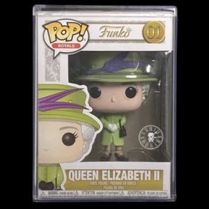 Funko Pop + Pop Stack! Royals #01 Queen Elizabeth II *Near Mint-See Pics* - Picture 1 of 12