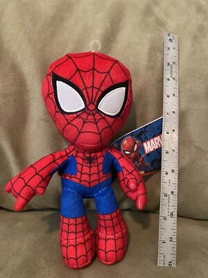 MARVEL SPIDERMAN SPIDER MAN STUFFED DOLL 9.5" NWT - Image 1 of 4