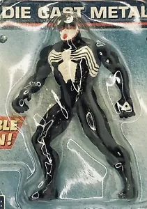 1997 Venom Marvel Heavy Metal Heroes 3" Poseable Die Cast Action Figure MOC - Picture 1 of 2