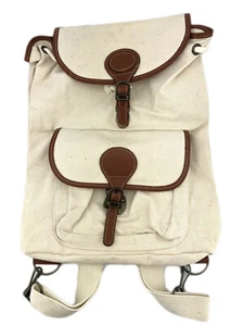 Tomoro Laptop Tablet Rucksack cremefarben Kunstleder Akzente 50 $ - Bild 1 von 4