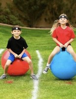 children's bouncing ball with handle