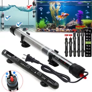 Fish Tank Water Heater 100W-200-300W Adjustable Submersible Aquarium Thermostat - Picture 1 of 37