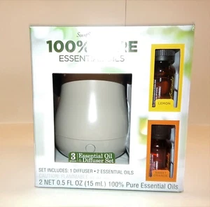 Scentsationals Essential Oil Diffuser Set With Lemon & Sweet Orange Oil - Picture 1 of 3