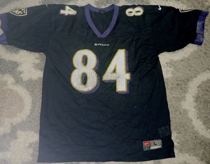 Vintage Nike Team Baltimore Ravens Shannon Sharpe #84 Football Jersey Sz L - Picture 1 of 11