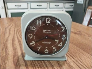 Vintage Westclox Silver Bell Monogram Alarm Clock - Picture 1 of 9