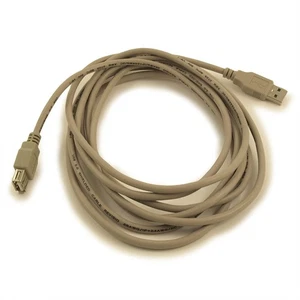 10ft USB 2.0 EXTENSION Type A Male to A FEMALE Cable  Beige - Picture 1 of 3