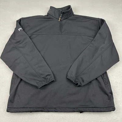 PING Jacket Mens Large Black Quarter Zip Collection Pullove Golf Fleece Pocket L - Image 1 of 4