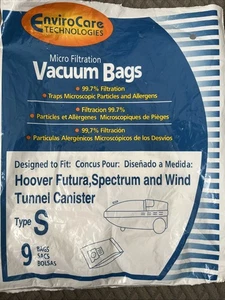 7 ALLERGEN Bags Micro Filter HOOVER vacuum Futura,Spectrum and WINDTUNNEL TYPE S - Picture 1 of 5