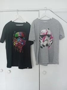 2 Official Star Wars T Shirts . Size Child XL Which Is Equivalent 11-12 Yrs - Picture 1 of 4
