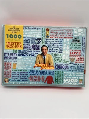Mr. Rogers Neighborhood Sayings 1000 Pc Puzzle Unemployed Philosophers Guild NEW - Image 1 of 4