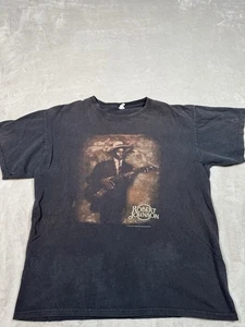 Vintage Y2K Robert Johnson Shirt Size L King Of Delta Blues Howlin Wolf BB King - Picture 1 of 7