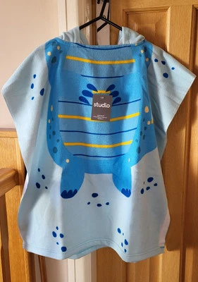 Kids Dinosaur Towel Poncho - Image 1 of 4