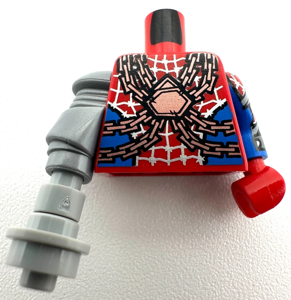 LEGO Spider-Man Cyborg Spider-Woman Mini Torso With Robot Arm, Chains USED - Image 1 of 1
