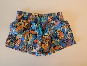Patagonia Girls' Costa Rica Baggies Shorts Size S (7-8) Joy / Pitch Blue - Picture 1 of 6