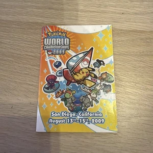 RARE 2009 POKÉMON WORLD CHAMPIONSHIPS TOURNAMENT SAN DIEGO BOOKLET - Picture 1 of 3
